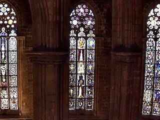 Barcelona, catedral: vidrieras restauradas