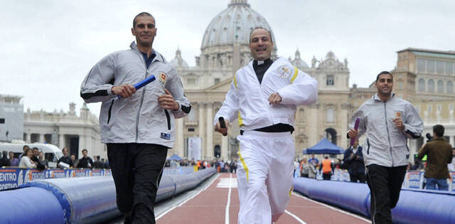 Atletas en el Vaticano