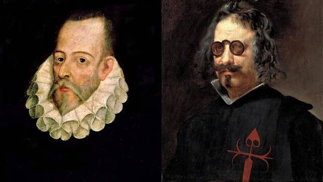 Miguel de Cervantes Saavedra (1547-1616) y Francisco de Quevedo y Villegas (1580-1645).