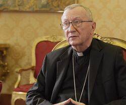 El cardenal Pietro Parolin, secretario de Estado vaticano y firmante del acuerdo secreto de la Santa Sede con el gobierno de Pekín. Foto: Captura RAI.