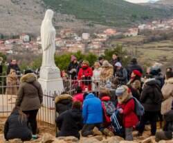 Peregrinos en Medjugorje. 