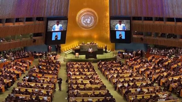 La Asamblea General de la ONU, durante la reciente Cumbre del Futuro.