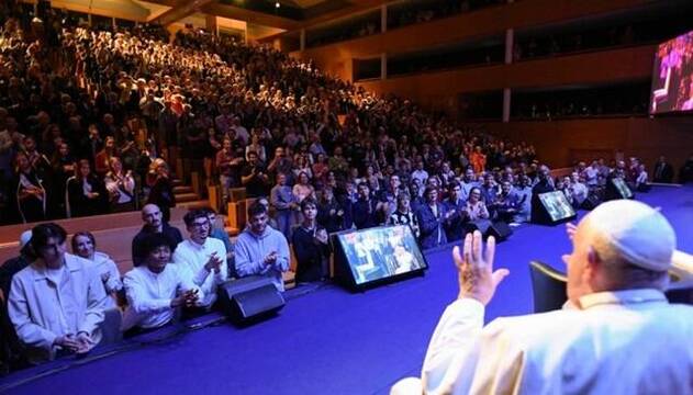 Papa Francisco en la Universidad Católica de Lovaina