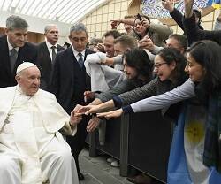 El Papa Francisco en una audiencia pública en Roma en diciembre de 2022