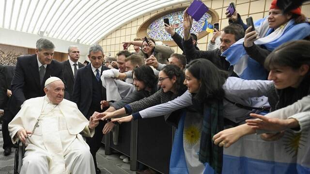 El Papa Francisco en una audiencia pública en Roma en diciembre de 2022