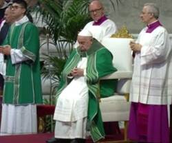 El Papa en la Misa de clausura del Sínodo de la Sinodalidad en la Basílica de San Pedro