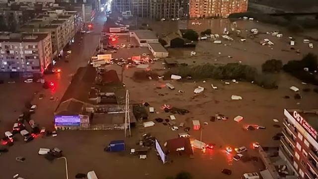 Una imagen de las inundaciones de Valencia.