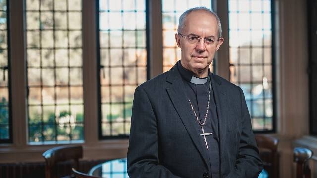 Justin Welby, arzobispo anglicano de Canterbury y Primado anglicano desde 2013 a 2024