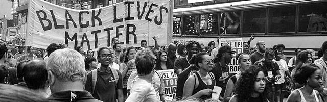 Manifestación de Black Lives Matter.