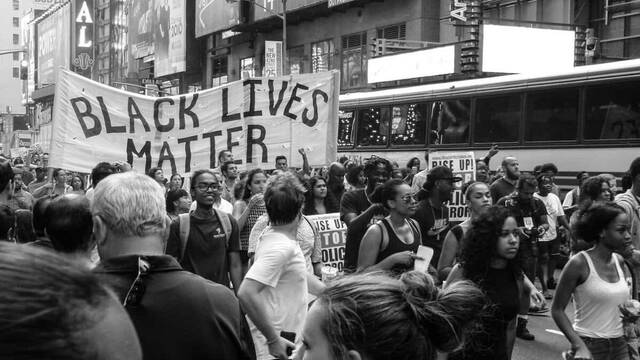 Manifestación de Black Lives Matter.