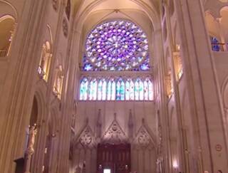 Así luce el interior de Notre Dame en París