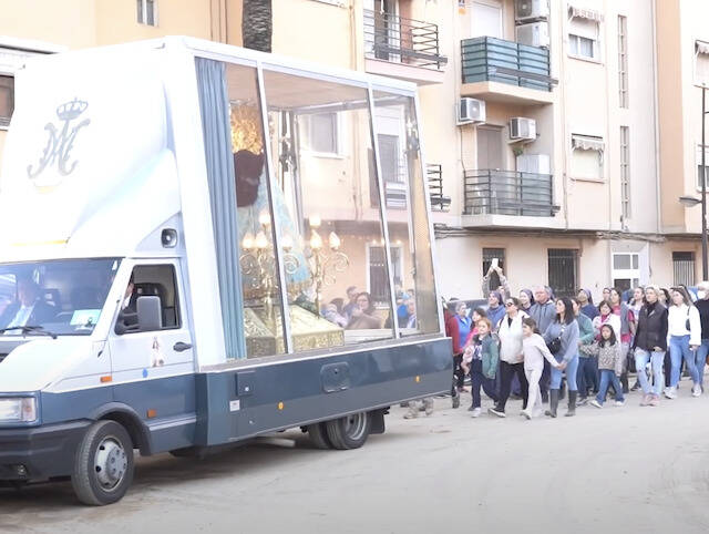 La Virgen recorre el Valencia de la DANA