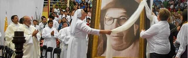 Una escena de la beatificación de María Troncatti en 2012 en Ecuador