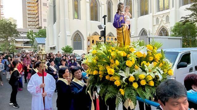 Procesionando con San José. 