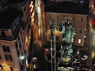 Bomberos de Roma, a la Inmaculada