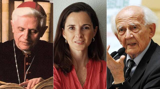 Joseph Ratzinger, Elena Álvarez, Zygmunt Bauman.