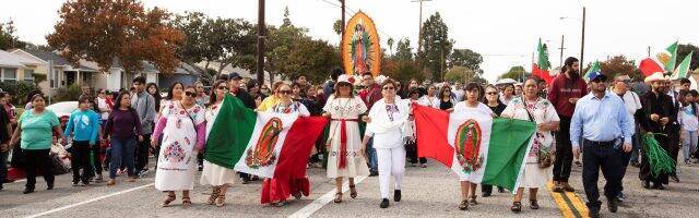 Procesión guadalupana. 