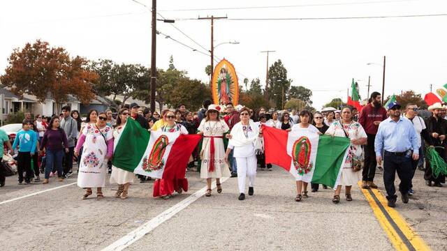 Procesión guadalupana. 