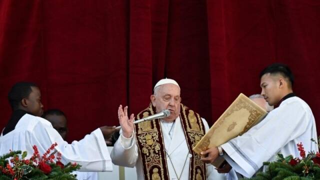 El Papa Francisco en la bendición Urbi et Orbi.