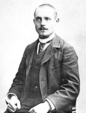 Charles Péguy, en el célebre retrato fotográfico de Eugène Pirou.